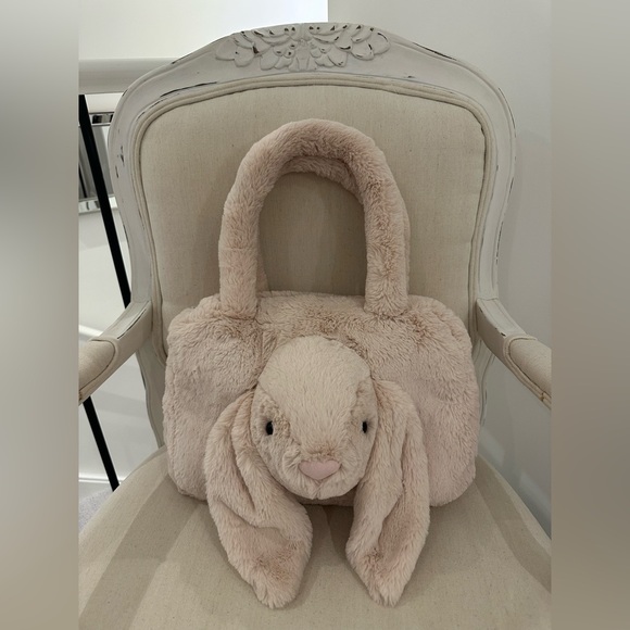 Jellycat NWT Smudge Rabbit Tote Bag Authentic - Picture 14 of 14